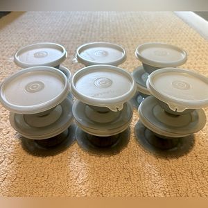 Set of 12 vintage Tupperware dessert cups.